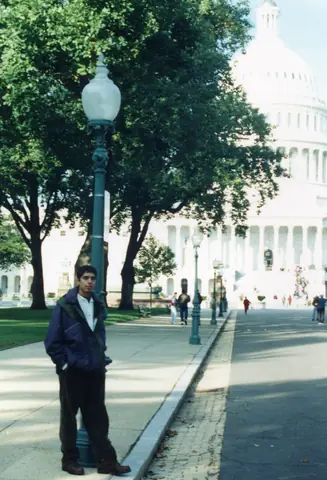 Young Rudy Lozano at a march