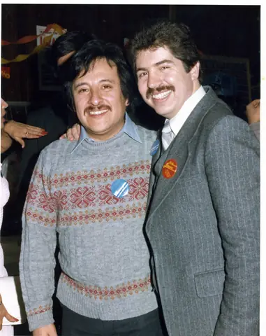 Rudy Lozano with fellow organizers
