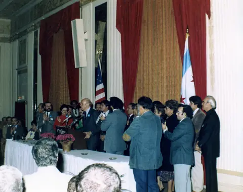 Rudy Lozano with fellow organizers