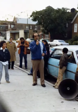 Rally at 26th Street and Kostner, Little Village