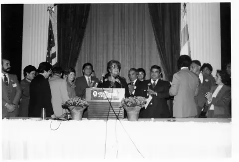 Rudy Lozano with fellow organizers
