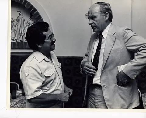 With Adlai Stevenson III