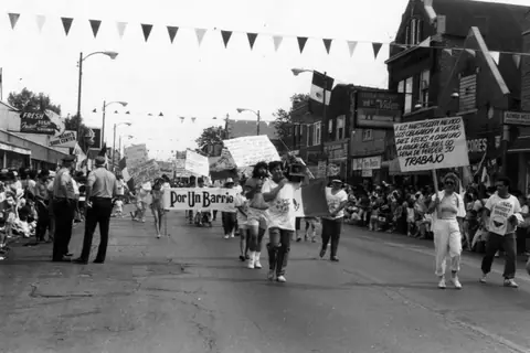 Protest against election fraud in Mexico, September 1989