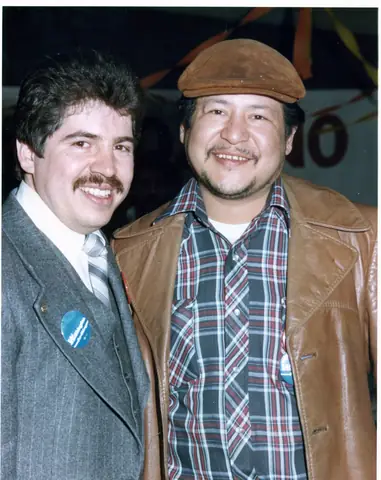Rudy Lozano with fellow organizers