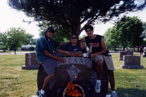 At Rudy Lozano's grave