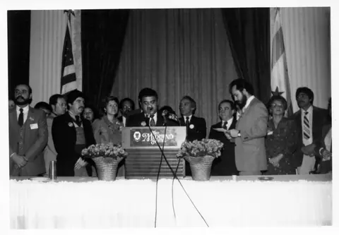 Rudy Lozano with fellow organizers