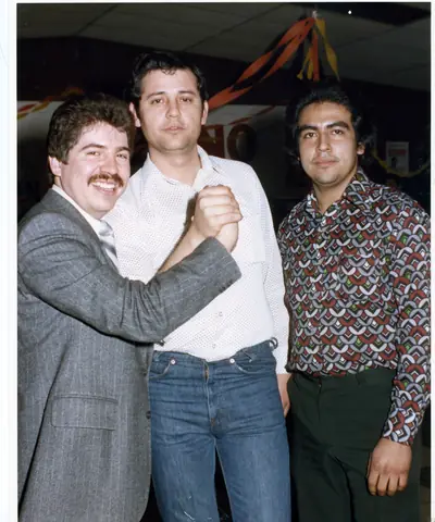 Rudy Lozano with fellow organizers