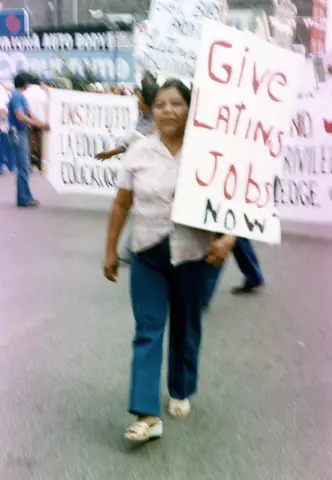 Workers' rights demonstration, Little Village