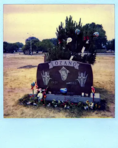 At Rudy Lozano's grave