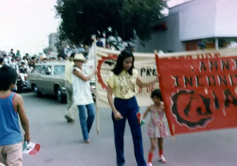 Workers' rights demonstration, Little Village