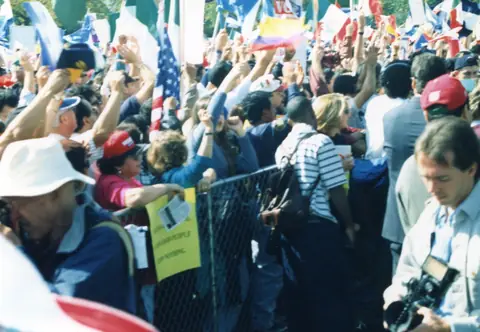 Young Rudy Lozano at a march