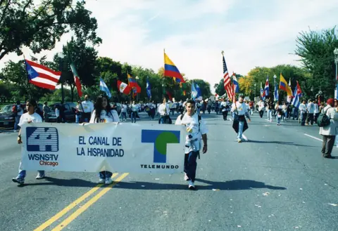 Young Rudy Lozano at a march