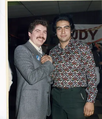 Rudy Lozano with fellow organizers
