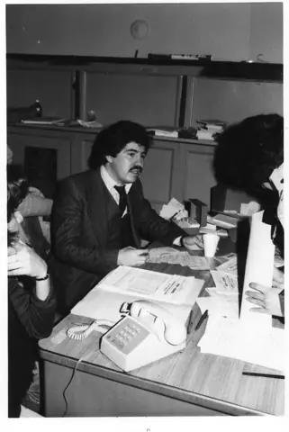 Rudy Lozano at his office