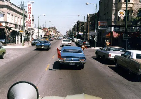 Car protest on 26th Street, Little Village