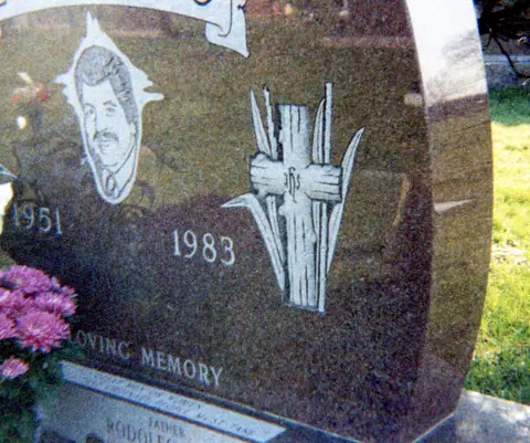 At Rudy Lozano's grave