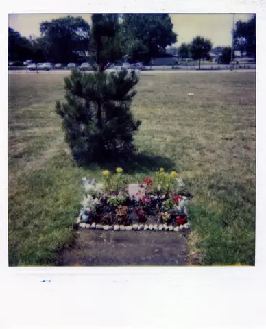 At Rudy Lozano's grave