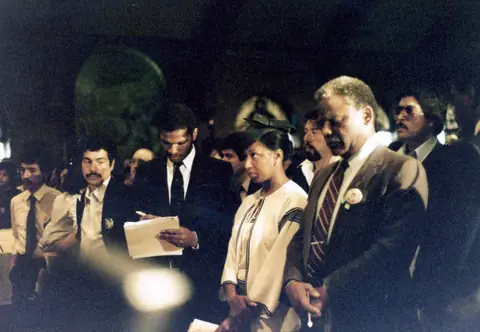 Rudy Lozano's funeral at St. Pius V Church, Pilsen, June 1983