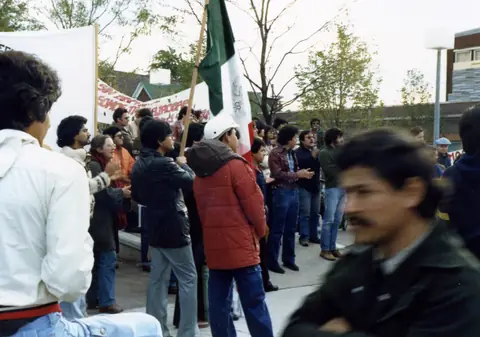 Rally at 26th Street and Kostner, Little Village