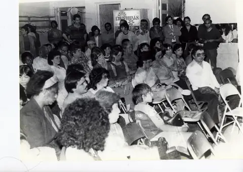 Rudy Lozano with fellow organizers