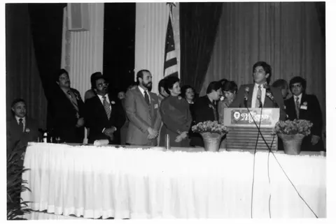 Rudy Lozano with fellow organizers