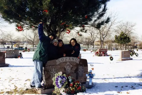 At Rudy Lozano's grave