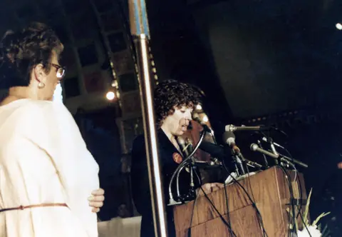 Rudy Lozano's funeral at St. Pius V Church, Pilsen, June 1983