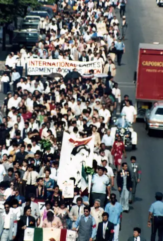 Funeral procession for Rudy Lozano, June 1983