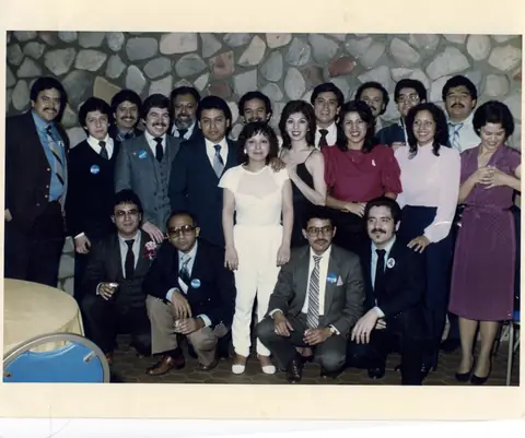 Rudy Lozano with fellow organizers
