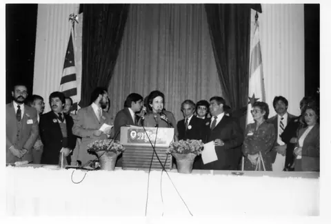 Rudy Lozano with fellow organizers