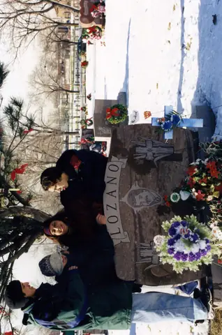 At Rudy Lozano's grave