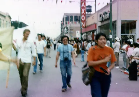 Workers' rights demonstration, Little Village