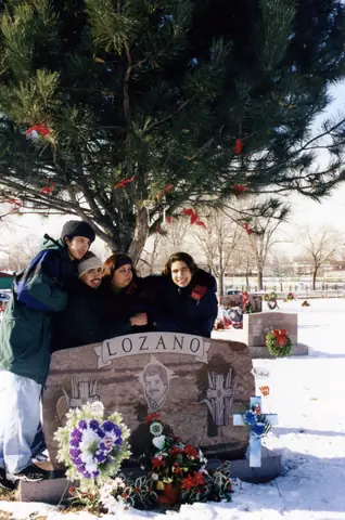 At Rudy Lozano's grave