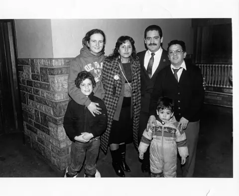 Rudy Lozano with fellow organizers