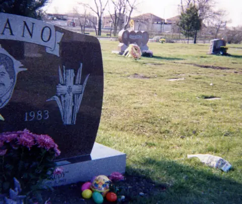 At Rudy Lozano's grave