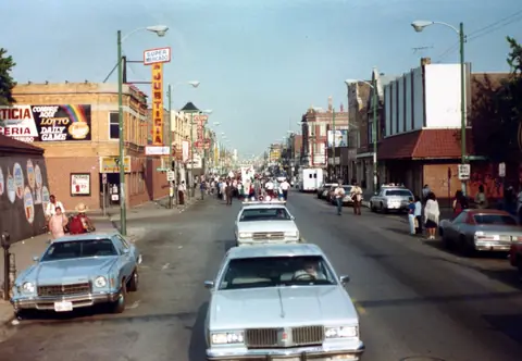 Funeral procession for Rudy Lozano, June 1983