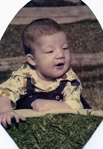 Rudy Lozano Jr. at six weeks old