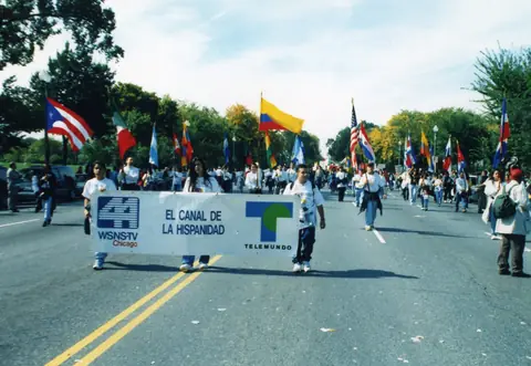 Young Rudy Lozano at a march