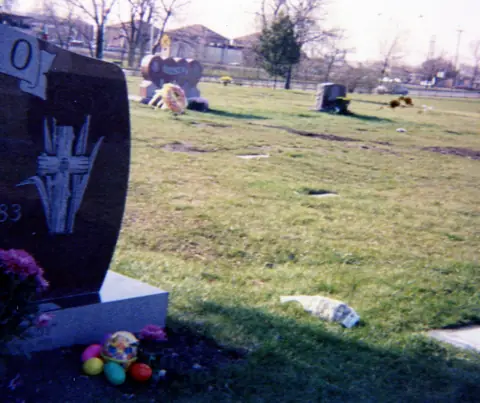 At Rudy Lozano's grave