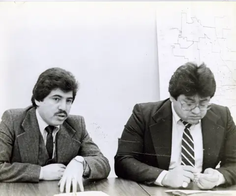 Rudy Lozano with fellow organizers