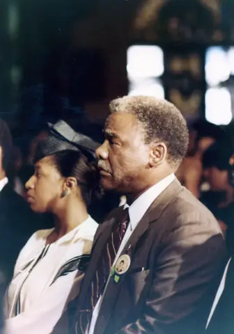 Rudy Lozano's funeral at St. Pius V Church, Pilsen, June 1983