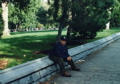 Young Rudy Lozano at a march