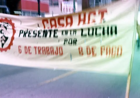 Workers' rights demonstration, Little Village