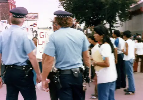 Workers' rights demonstration, Little Village