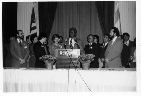 Rudy Lozano with fellow organizers